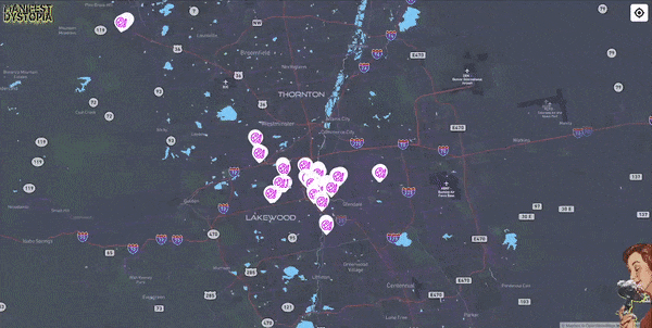 Manifest Dystopia Interactive Map